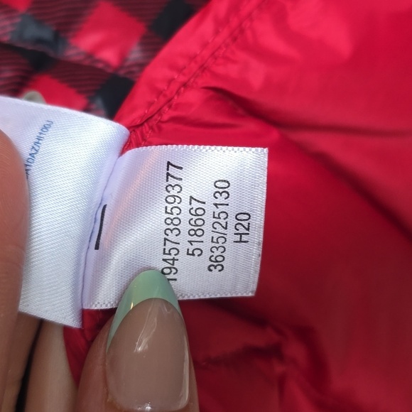 Lands’ End Buffalo Check Plaid Down Jacket  packable lightweight puffer 3x plus - Picture 10 of 10
